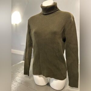 Lauren Ralph Lauren Olive Turtleneck Sweater